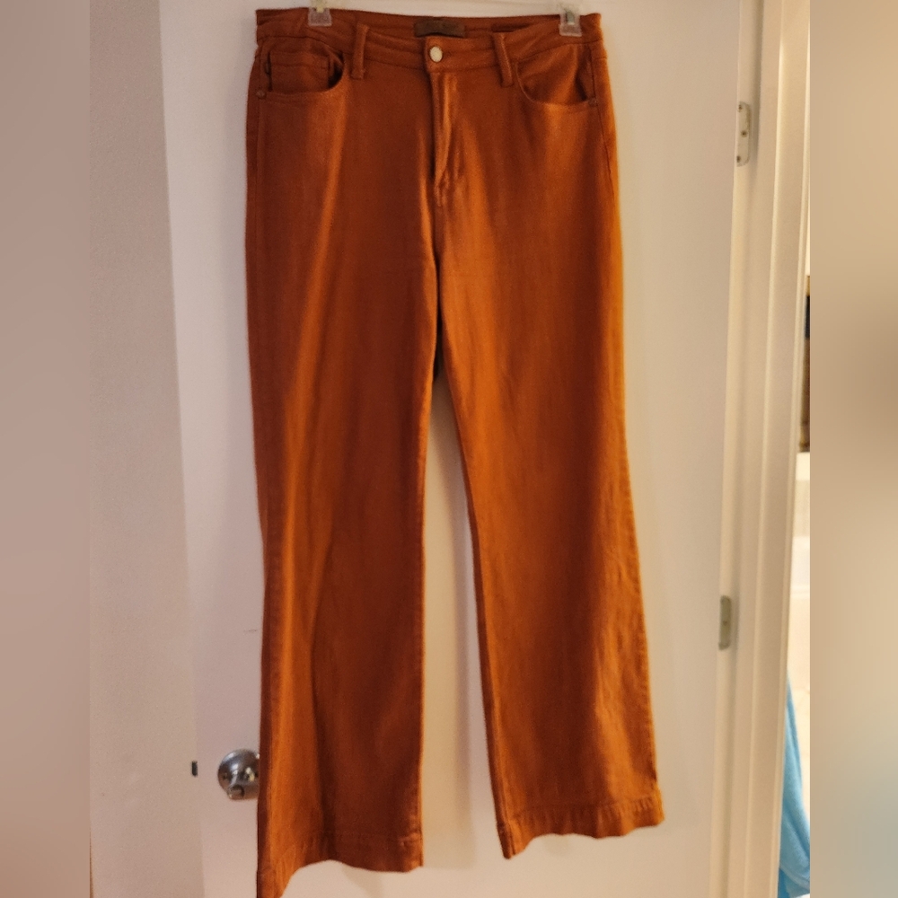 Rust Colored Wide Leg Jeans